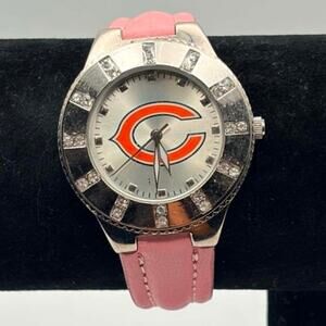 Silver & Pink Chicago Bears Watch